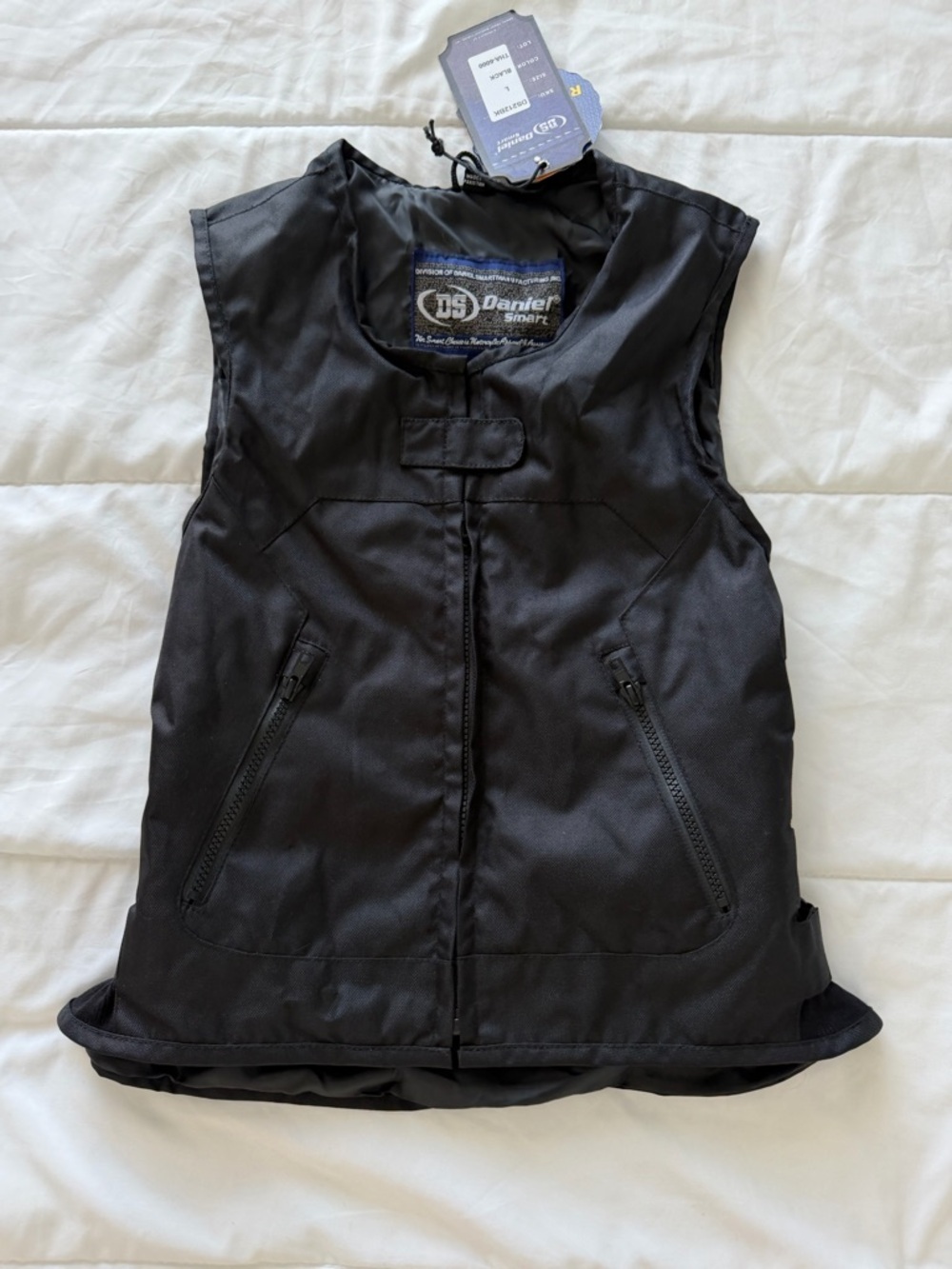 Daniel Smart black motorcycle vest